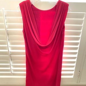 Zara pink dress with cowl back